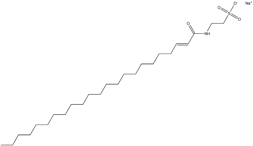 N-(1-Oxo-2-tricosen-1-yl)taurine sodium salt Structure