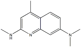 N,N,4-Trimethyl-2-(methylamino)quinolin-7-amine 구조식 이미지