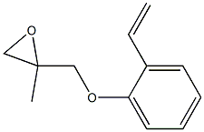 2-Ethenylphenyl 2-methylglycidyl ether 구조식 이미지