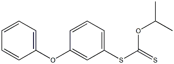 Dithiocarbonic acid O-isopropyl S-(m-phenoxyphenyl) ester 구조식 이미지