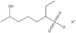 7-Hydroxyoctane-3-sulfonic acid potassium salt 구조식 이미지