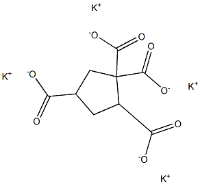 1,1,2,4-Cyclopentanetetracarboxylic acid tetrapotassium salt Structure