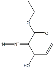 2-Diazo-3-hydroxy-4-pentenoic acid ethyl ester 구조식 이미지