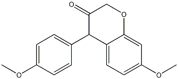 4-(4-Methoxyphenyl)-7-methoxy-2H-1-benzopyran-3(4H)-one Structure