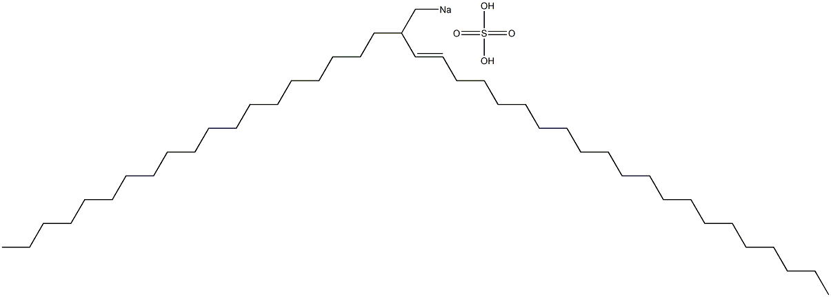 Sulfuric acid 2-nonadecyl-3-tricosenyl=sodium ester salt 구조식 이미지