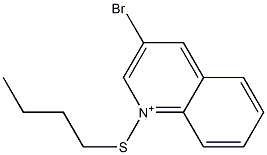 1-Butylthio-3-bromoquinolinium Structure