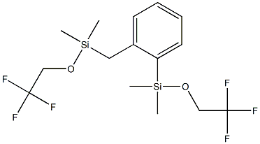 1-[(2,2,2-Trifluoroethoxy)dimethylsilyl]-2-[[(2,2,2-trifluoroethoxy)dimethylsilyl]methyl]benzene Structure