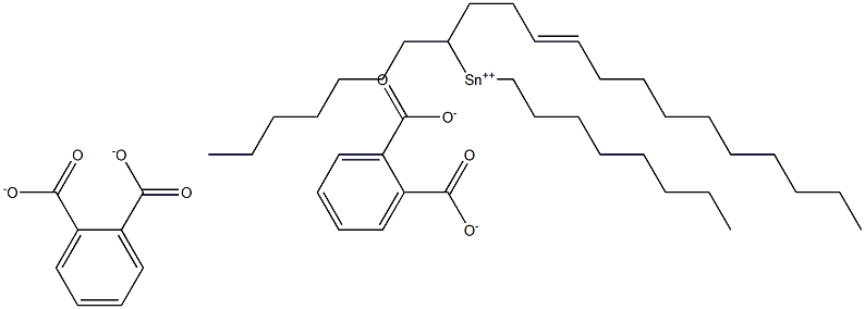 Bis[phthalic acid 1-(3-tridecenyl)]dioctyltin(IV) salt 구조식 이미지