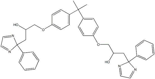 1,1'-(2,2-Propanediyl)bis[(4,1-phenylene)oxy]bis[3-(2-phenyl-2H-imidazol-2-yl)-2-propanol] Structure