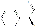 [S,(-)]-1-Methoxy-1-phenyl-2-propanone 구조식 이미지