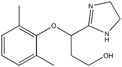 2-[3-Hydroxy-1-(2,6-dimethylphenoxy)propyl]-2-imidazoline Structure