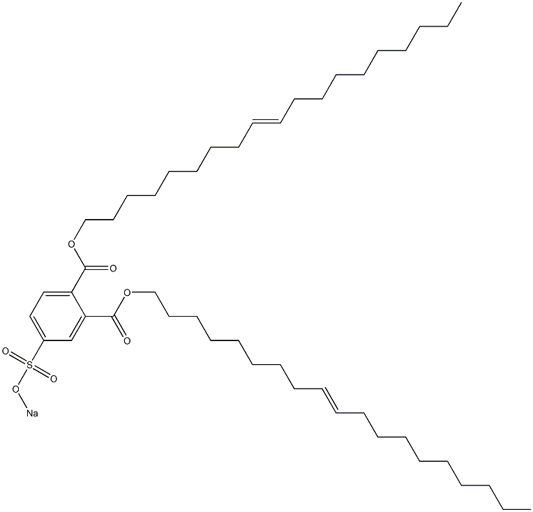 4-(Sodiosulfo)phthalic acid di(9-nonadecenyl) ester 구조식 이미지
