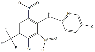 5-Chloro-N-(3-chloro-4-trifluoromethyl-2,6-dinitrophenyl)pyridin-2-amine Structure