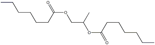 Diheptanoic acid 1,2-propanediyl ester 구조식 이미지