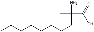 2-Amino-2-methyldecanoic acid Structure