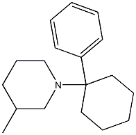 1-(3-Methylpiperidin-1-yl)-1-(phenyl)cyclohexane Structure