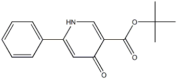 6-Phenyl-4-oxo-1,4-dihydropyridine-3-carboxylic acid tert-butyl ester Structure