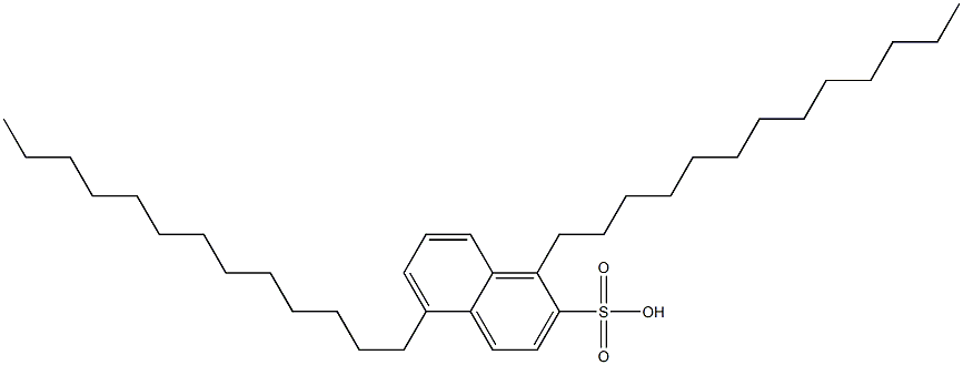 1,5-Ditridecyl-2-naphthalenesulfonic acid 구조식 이미지