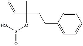 Sulfurous acid (2-phenylethyl)(1-methylallyl) ester 구조식 이미지