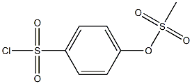 Methanesulfonic acid p-chlorosulfonylphenyl ester 구조식 이미지