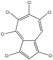 1,3,4,5,6,7-Hexachloroazulene 구조식 이미지