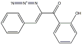 2-Azido-1-(o-hydroxyphenyl)-3-phenyl-2-propen-1-one Structure