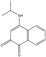 4-(Isopropylamino)naphthalene-1,2-dione 구조식 이미지