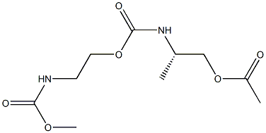 (-)-[(S)-2-Acetyloxy-1-methylethyl]carbamic acid (2-methoxycarbonylaminoethyl) ester Structure