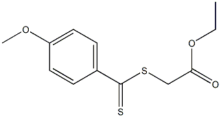 4-Methoxydithiobenzoic acid (ethoxycarbonylmethyl) ester 구조식 이미지