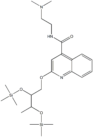 2-[2,3-Di(trimethylsilyloxy)butoxy]-N-[2-(dimethylamino)ethyl]-4-quinolinecarboxamide Structure