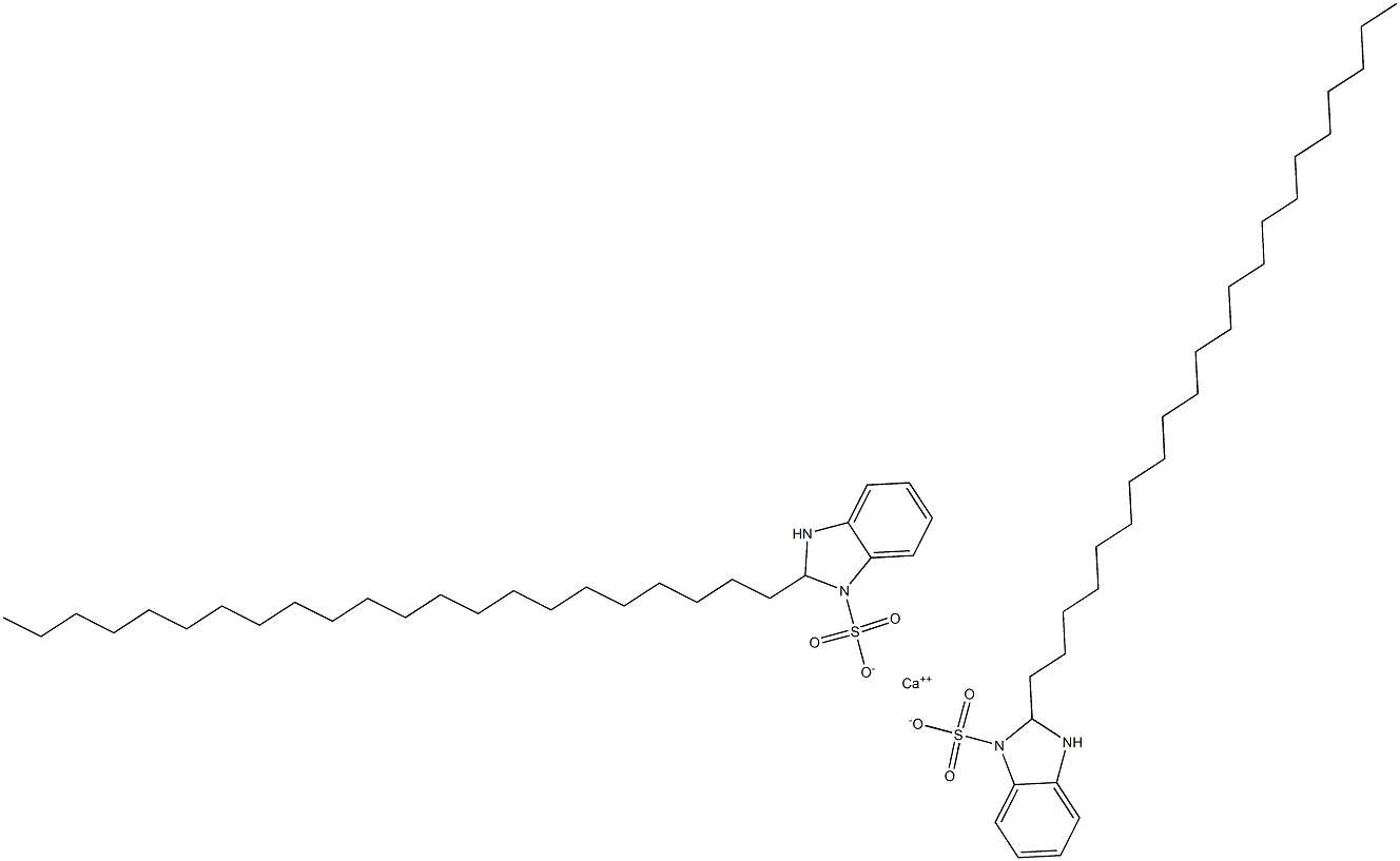 Bis(2,3-dihydro-2-docosyl-1H-benzimidazole-1-sulfonic acid)calcium salt 구조식 이미지