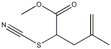 4-Methyl-2-thiocyanato-4-pentenoic acid methyl ester 구조식 이미지