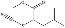 4-Methyl-2-thiocyanato-4-pentenoic acid methyl ester Structure