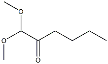 1,1-Dimethoxyhexan-2-one 구조식 이미지