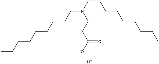 3-(Dinonylamino)propanoic acid lithium salt Structure