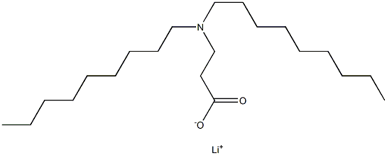 3-(Dinonylamino)propanoic acid lithium salt 구조식 이미지