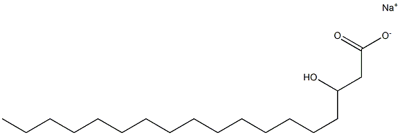 3-Hydroxystearic acid sodium salt Structure