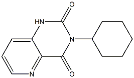 1,3-Dihydro-3-cyclohexylpyrido[3,2-d]pyrimidine-2,4-dione 구조식 이미지