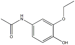 N-(3-Ethoxy-4-hydroxyphenyl)acetamide 구조식 이미지