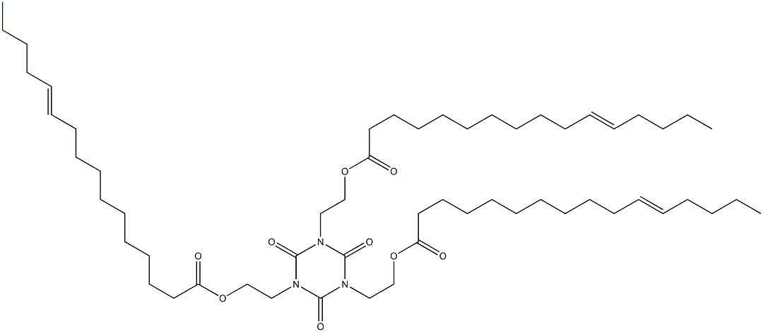 1,3,5-Tris[2-(11-hexadecenoyloxy)ethyl]hexahydro-1,3,5-triazine-2,4,6-trione 구조식 이미지