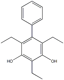 5-Phenyl-2,4,6-triethylbenzene-1,3-diol Structure