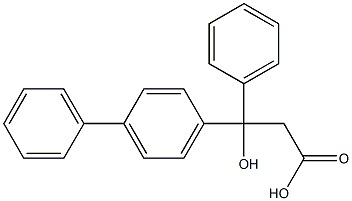 (+)-3-(4-Biphenylyl)-3-hydroxy-3-phenylpropanoic acid Structure