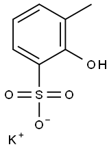 2-Hydroxy-3-methylbenzenesulfonic acid potassium salt 구조식 이미지