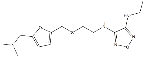 3-[[2-[[[5-[(Dimethylamino)methyl]furan-2-yl]methyl]thio]ethyl]amino]-4-ethylaminofurazan Structure