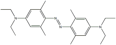 (E)-4,4'-Bis(diethylamino)-2,2',6,6'-tetramethylazobenzene Structure