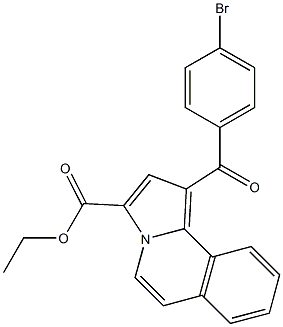 1-(4-Bromobenzoyl)pyrrolo[2,1-a]isoquinoline-3-carboxylic acid ethyl ester Structure