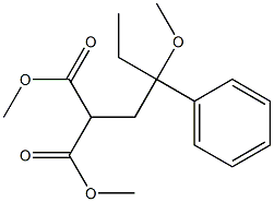 2-[2-Phenyl-2-methoxybutyl]malonic acid dimethyl ester 구조식 이미지
