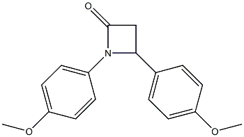 1,4-Bis(4-methoxyphenyl)azetidin-2-one Structure