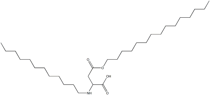 2-Dodecylamino-3-(pentadecyloxycarbonyl)propionic acid 구조식 이미지