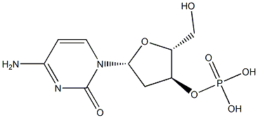 2'-Deoxycytidine-3'-phosphoric acid 구조식 이미지
